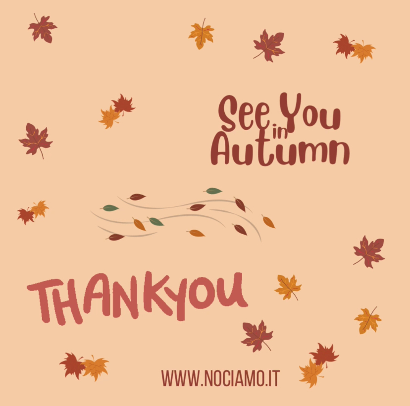 CI RIVEDIAMO IN AUTUNNO!